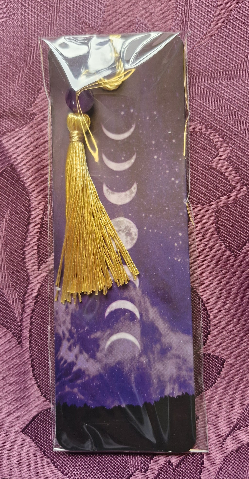 Amethyst crystal bookmark