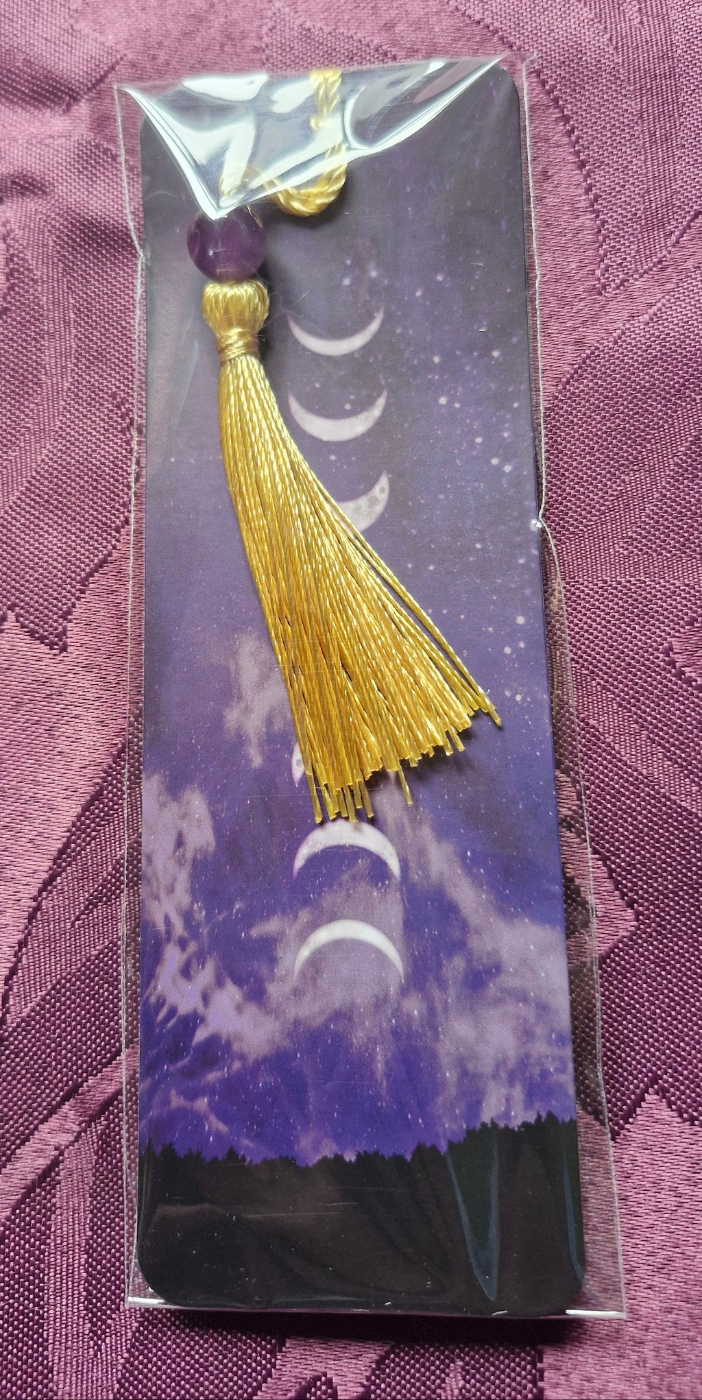 Amethyst crystal bookmark