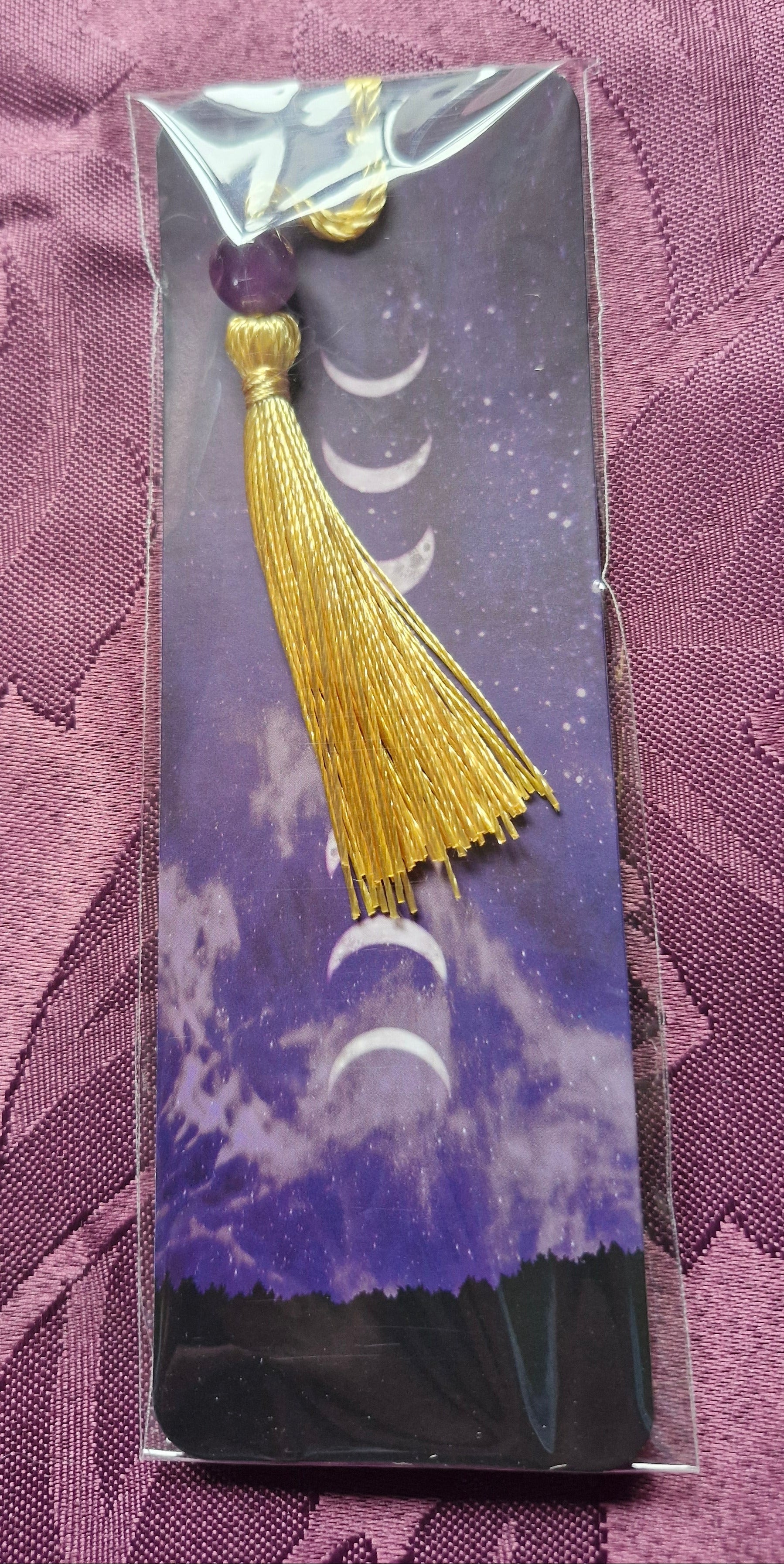 Amethyst crystal bookmark