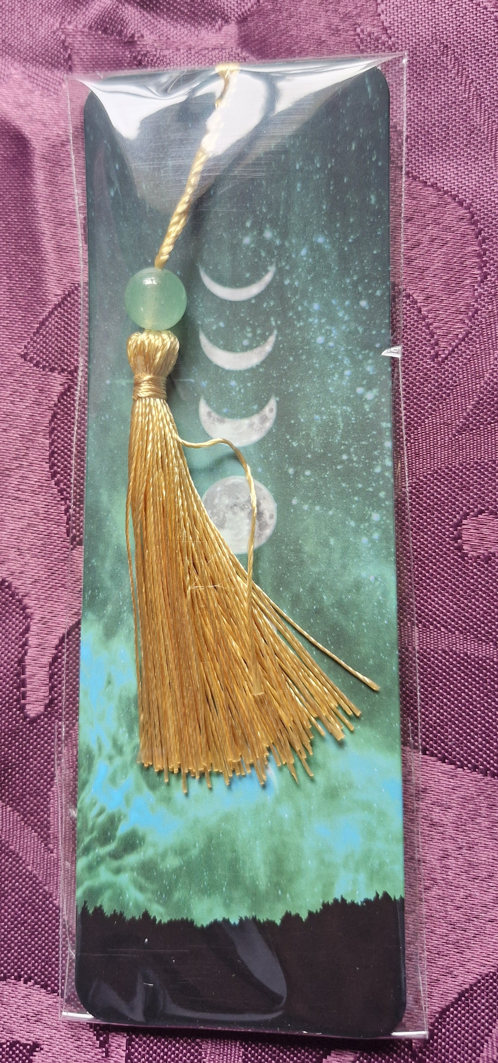 Beautiful Green Aventurine Crystal Bookmark