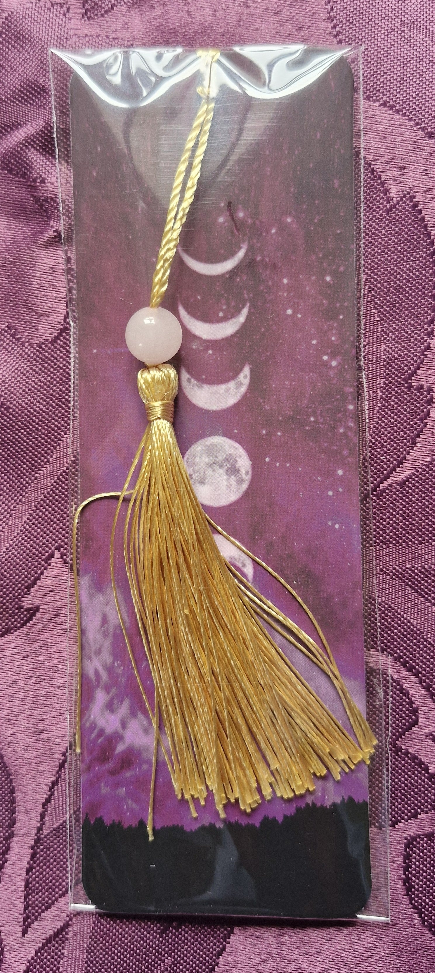 Romantic genuine Rose Quartz Crystal Bookmark