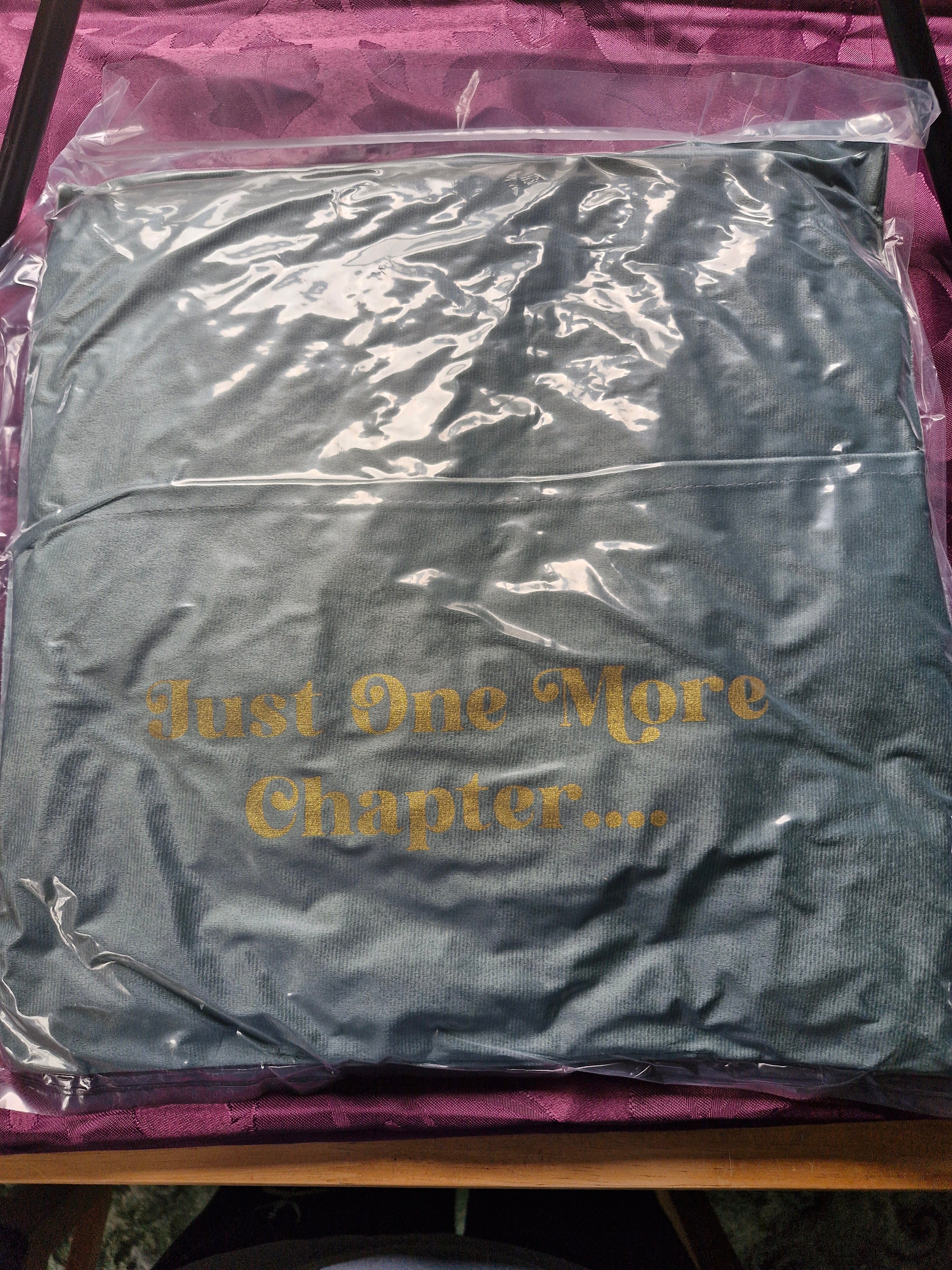 Cushion with book pocket