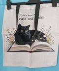 Life is Better with Cats and Books Bag